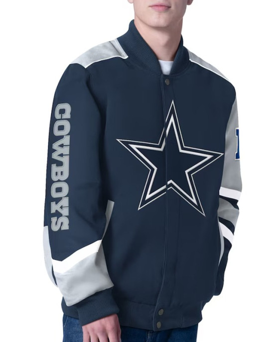 Prime Time Racing Dallas Cowboys Navy Jacket