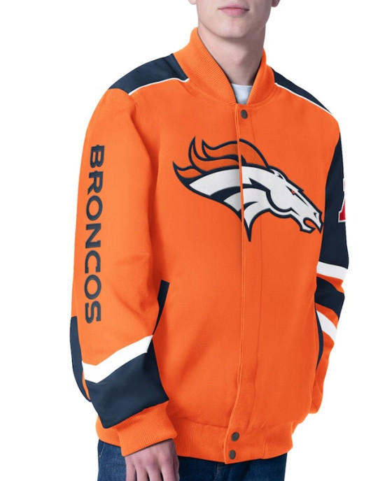 Prime Time Racing Denver Broncos Orange Jacket