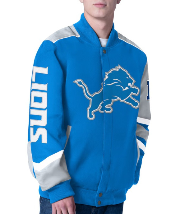 Prime Time Racing Detroit Lions Blue Jacket