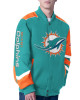 Prime Time Racing Miami Dolphins Aqua Jacket