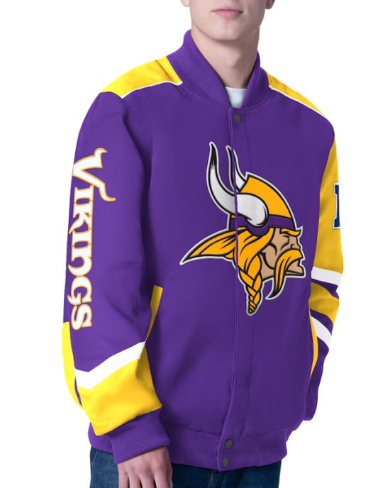 Prime Time Racing Minnesota Vikings Purple Jacket