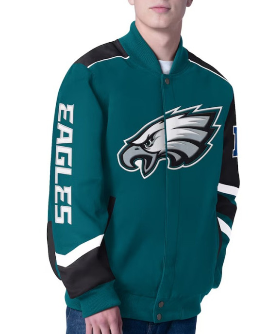 Prime Time Racing Philadelphia Eagles Midnight Green Jacket