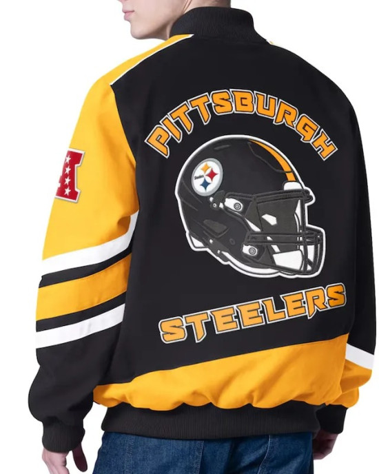 Prime Time Racing Pittsburgh Steelers Black Jacket