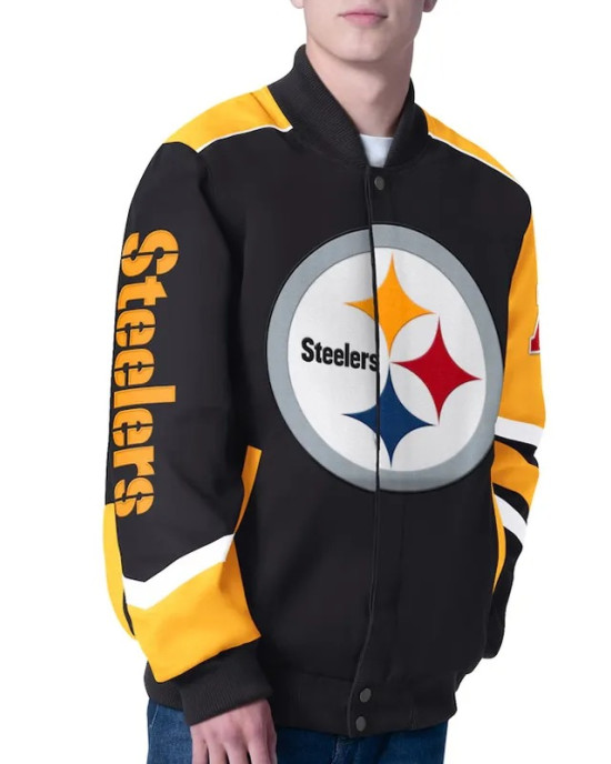Prime Time Racing Pittsburgh Steelers Black Jacket