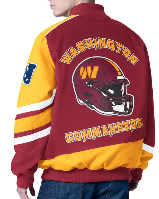 Prime Time Racing Washington Commanders Burgundy Jacket