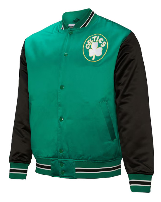 Primetime Boston Celtics Green and Black Jacket Primetime Boston Celtics Green and Black Jacket
