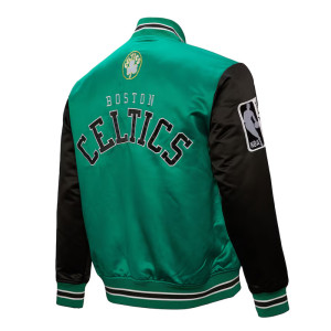 Primetime Boston Celtics Green and Black Jacket