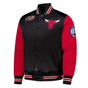 Primetime Chicago Bulls Black and Red Jacket