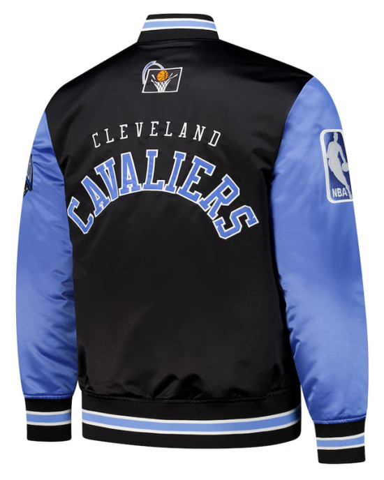 Primetime Cleveland Cavaliers Black and Blue Jacket Primetime Cleveland Cavaliers Black and Blue Jacket