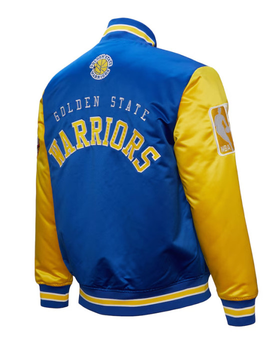 Primetime Golden State Warriors Royal and Gold Jacket Primetime Golden State Warriors Royal and Gold Jacket