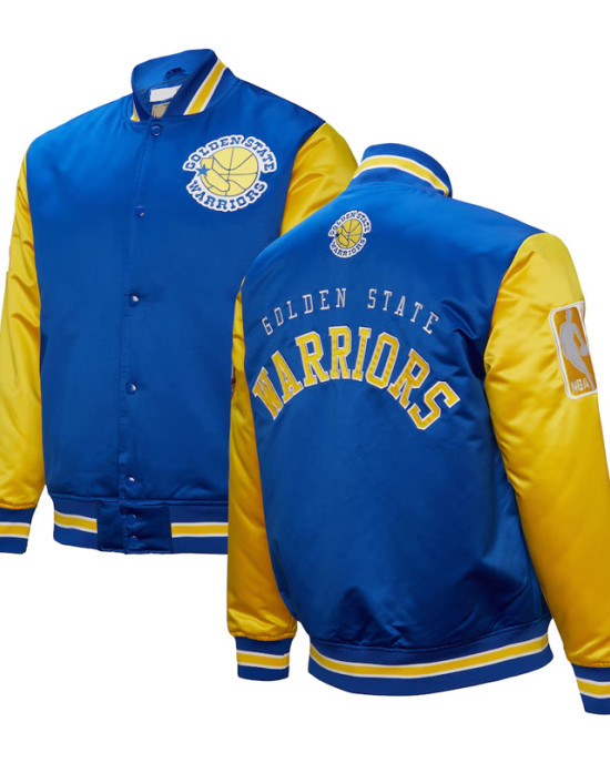 Primetime Golden State Warriors Royal and Gold Jacket Primetime Golden State Warriors Royal and Gold Jacket