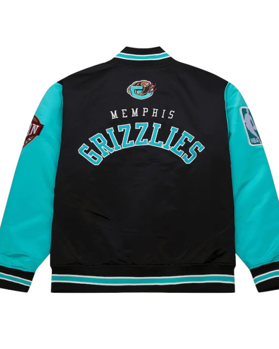 Primetime Memphis Grizzlies Black and Aqua Jacket