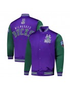 Primetime Milwaukee Bucks Purple and Green Jacket