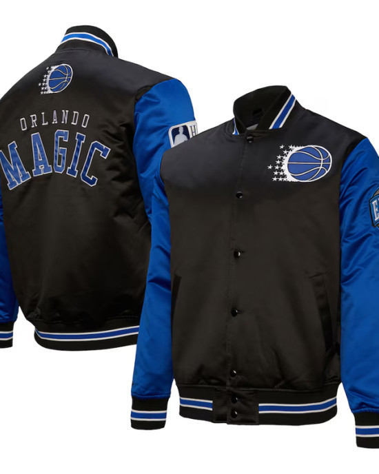 Primetime Orlando Magic Black and Blue Jacket Primetime Orlando Magic Black and Blue Jacket