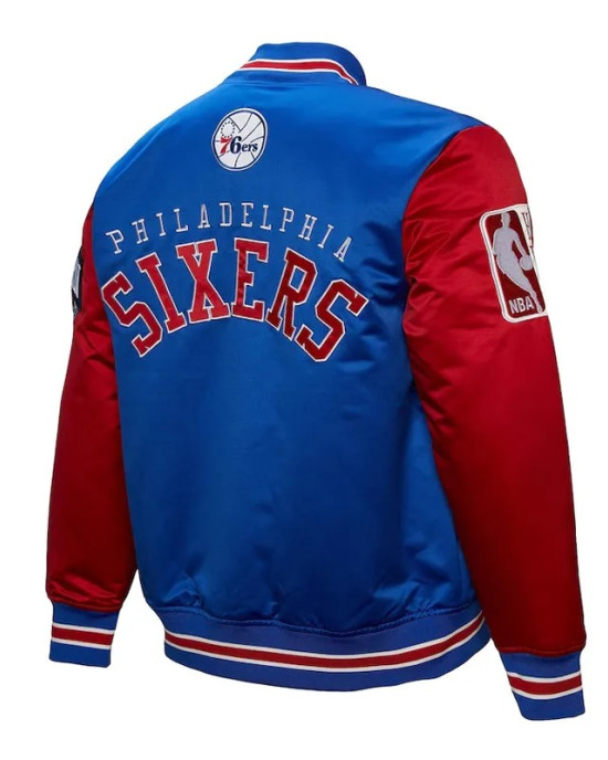 Primetime Philadelphia 76ers Royal and Red Jacket Primetime Philadelphia 76ers Royal and Red Jacket
