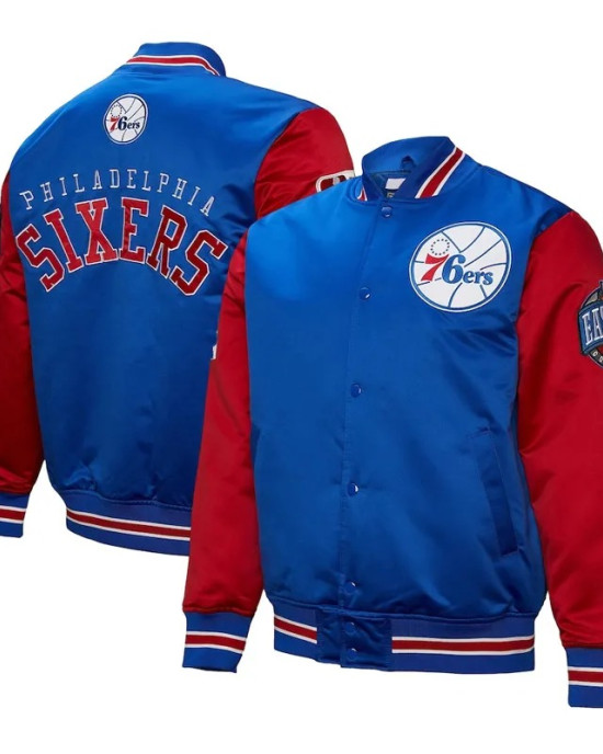 Primetime Philadelphia 76ers Royal and Red Jacket Primetime Philadelphia 76ers Royal and Red Jacket