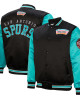 Primetime San Antonio Spurs Black and Aqua Jacket Primetime San Antonio Spurs Black and Aqua Jacket