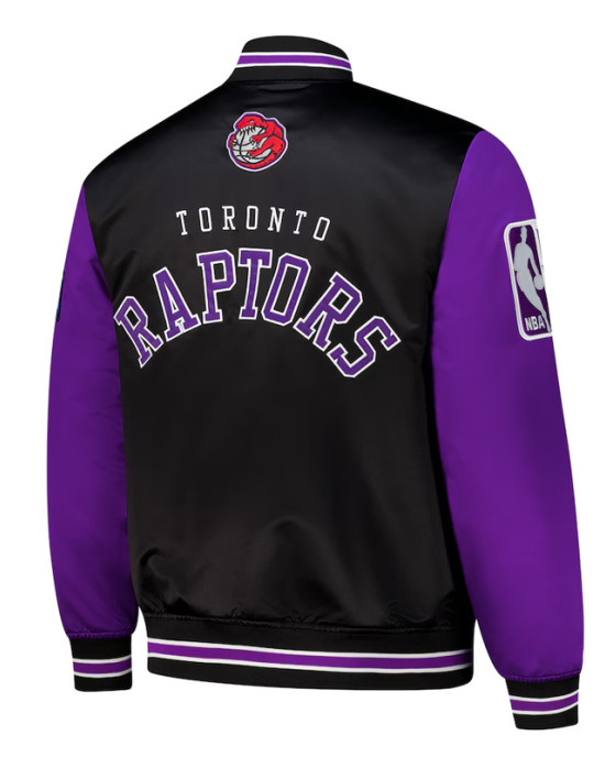 Primetime Toronto Raptors Black and Purple Jacket Primetime Toronto Raptors Black and Purple Jacket