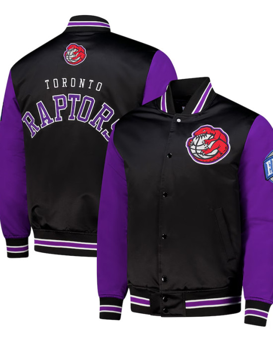 Primetime Toronto Raptors Black and Purple Jacket Primetime Toronto Raptors Black and Purple Jacket