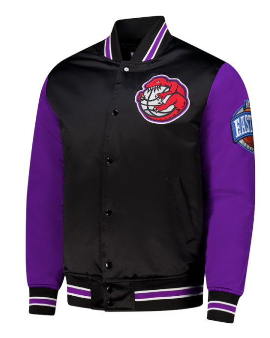 Primetime Toronto Raptors Black and Purple Jacket Primetime Toronto Raptors Black and Purple Jacket