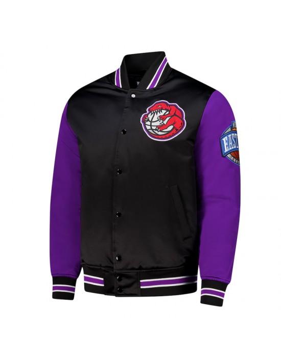 Primetime Toronto Raptors Black and Purple Jacket