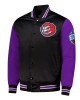 Primetime Toronto Raptors Black and Purple Jacket Primetime Toronto Raptors Black and Purple Jacket