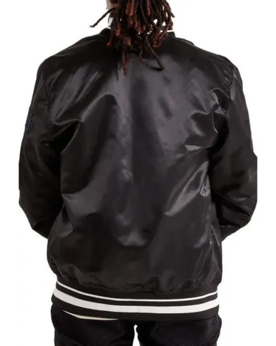 Pro Standard Memphis Grizzlies Satin Varsity Jacket Pro Standard Memphis Grizzlies Satin Varsity Jacket