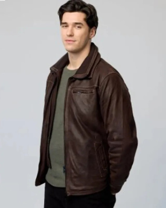 Providence Falls Liam O’Conner Double Collar Leather Jacket