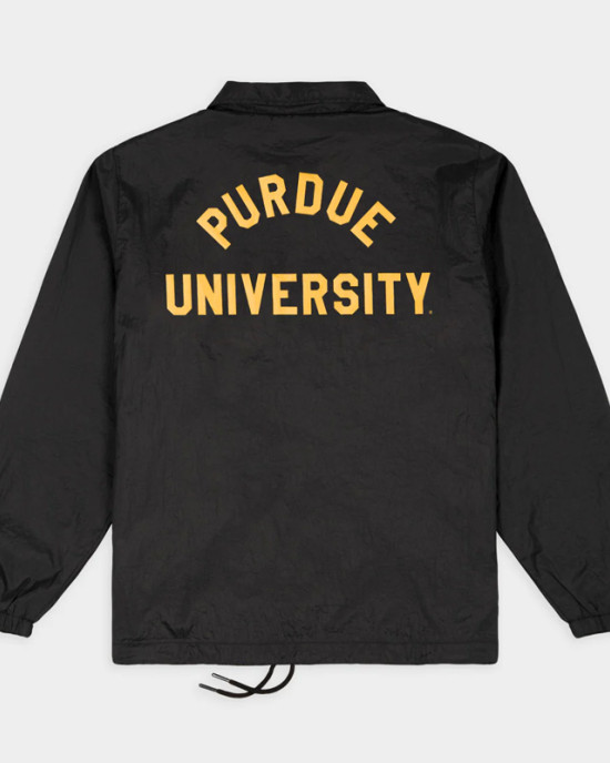 Purdue Boilermakers Block P Coaches Jacket Purdue Boilermakers Block P Coaches Jacket