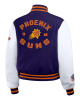 Purple/White Phoenix Suns Varsity Full-Zip Jacket