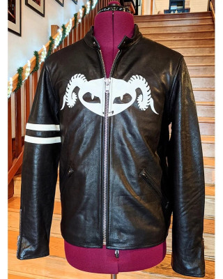 Puscifer Maynard James Keenan Striped Leather Jacket