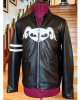 Puscifer Maynard James Keenan Striped Leather Jacket Puscifer Maynard James Keenan Striped Leather Jacket