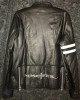 Puscifer Maynard James Keenan Striped Leather Jacket Puscifer Maynard James Keenan Striped Leather Jacket