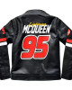 Racer Lightning Mcqueen Black Leather Jacket
