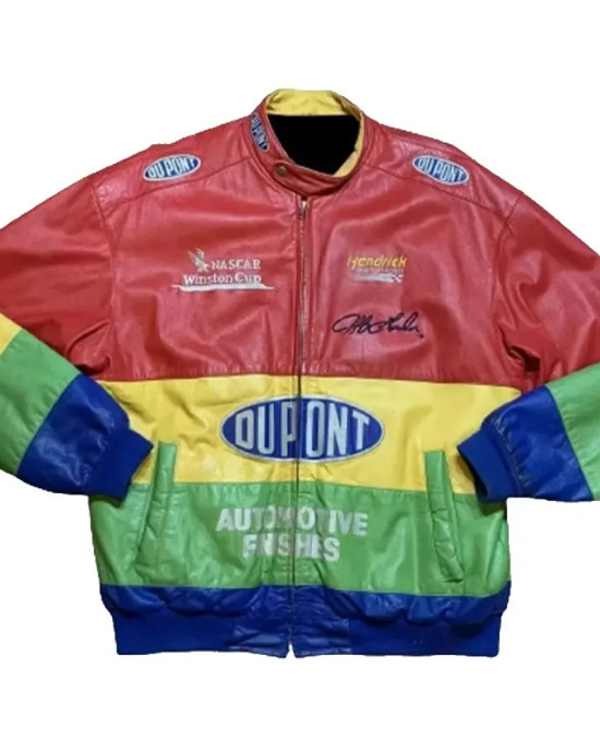 Rainbow Jeff Gordan Leather Jacket Rainbow Jeff Gordan Leather Jacket