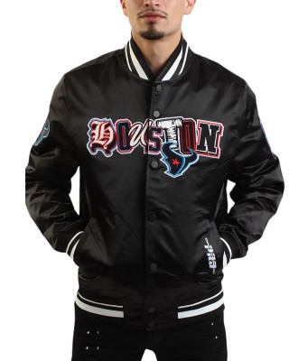 Ransom Houston Texans Black Satin Jacket