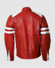 Red & White Real Leather Jacket Red & White Real Leather Jacket
