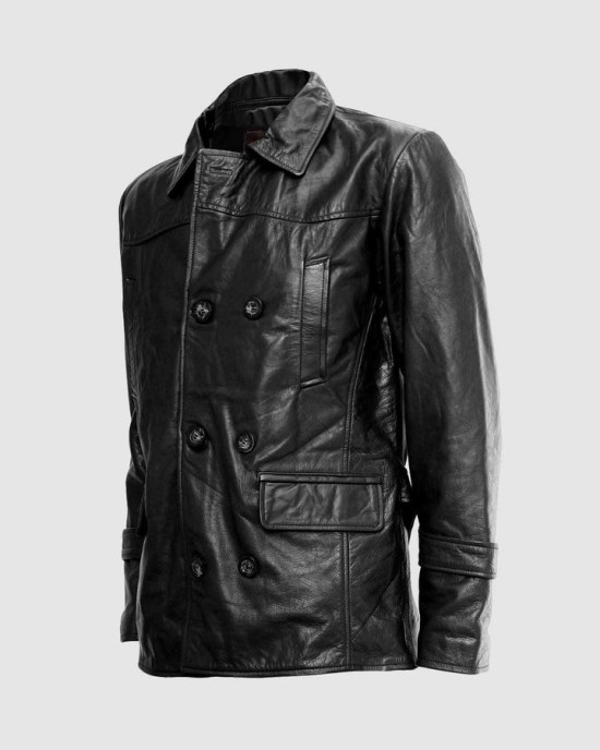 Reefer Black Leather Jacket Reefer Black Leather Jacket