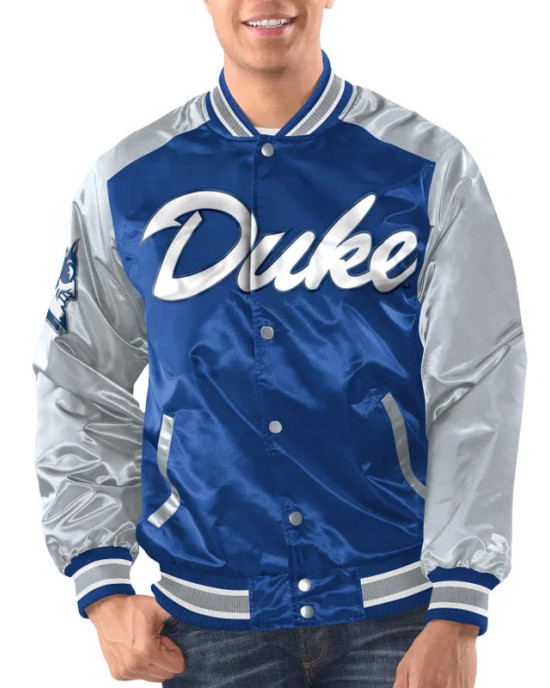 Renegade Duke Blue Devils Blue and Gray Jacket Renegade Duke Blue Devils Blue and Gray Jacket