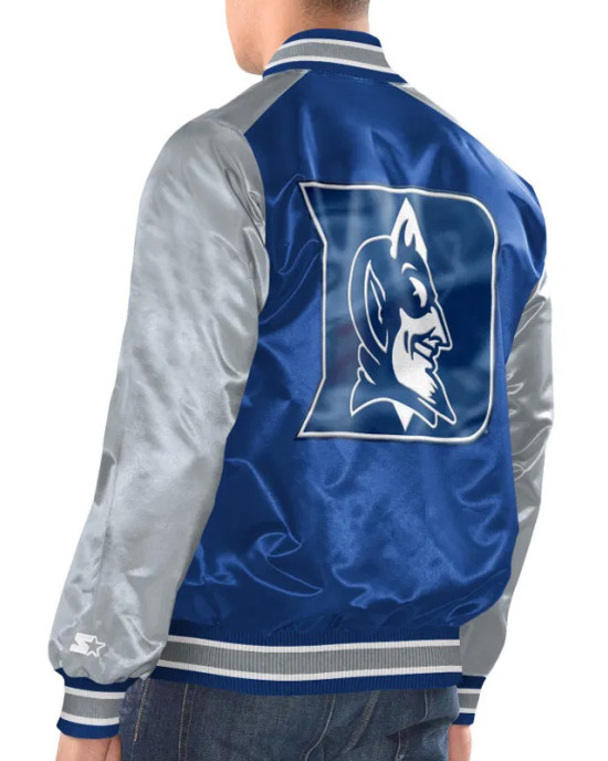 Renegade Duke Blue Devils Blue and Gray Jacket Renegade Duke Blue Devils Blue and Gray Jacket