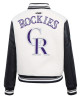 Retro Classic Rib Wool Colorado Rockies Varsity Jacket Retro Classic Rib Wool Colorado Rockies Varsity Jacket