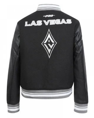 Retro Las Vegas Aces Classics Rib Varsity Jacket