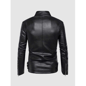 Retro Motorcycle Leather Jacket