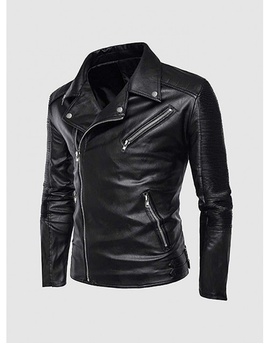 Retro Motorcycle Leather Jacket