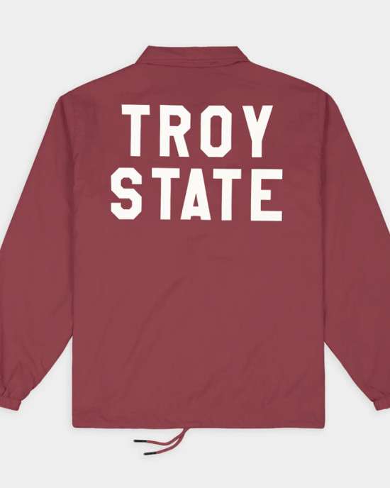 Retro Troy State Trojans Football Coaches Jacket Retro Troy State Trojans Football Coaches Jacket