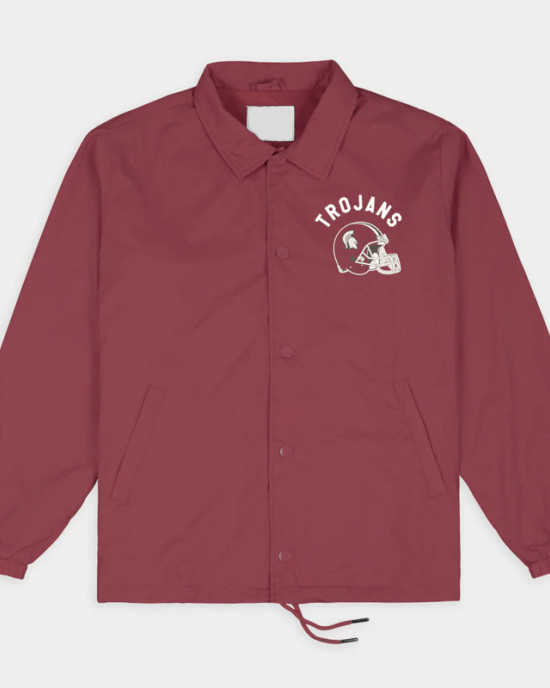 Retro Troy State Trojans Football Coaches Jacket Retro Troy State Trojans Football Coaches Jacket