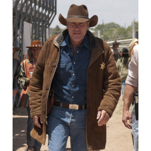Robert Taylor Sheriff Longmire Suede Coat