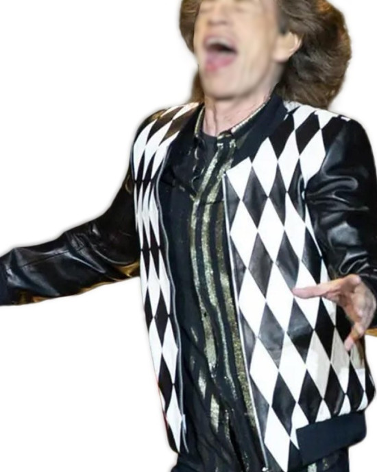 Rolling Stones Star Sir Mick Jagger Leather Jacket Rolling Stones Star Sir Mick Jagger Leather Jacket