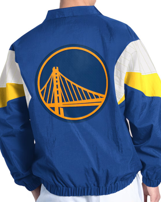 Royal Full-Zip Golden State Warriors Yard Line Jacket Royal Full-Zip Golden State Warriors Yard Line Jacket