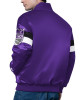 Sacramento Kings Triple Option Varsity Satin Jacket